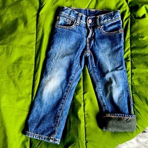 Gap Fleece lined jeans-3t